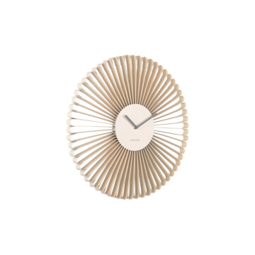 Nástenné hodiny Karlsson Cascara KA6074WH – tichý chod a minimalistický dizajn (50 cm)